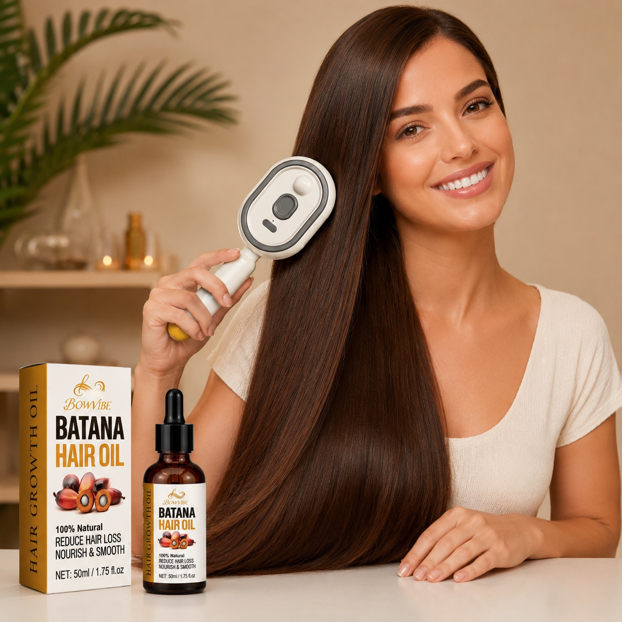 Anti-Tangle & Anti-Frizz Brush