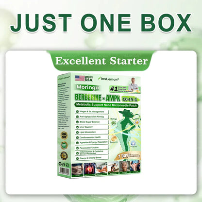 🌿😊 GLŌRENDA® Moringa · Berberine × NAD+ 10-in-1 Nano Slim Patch (Once a Day • Visible Results in 7 Days)