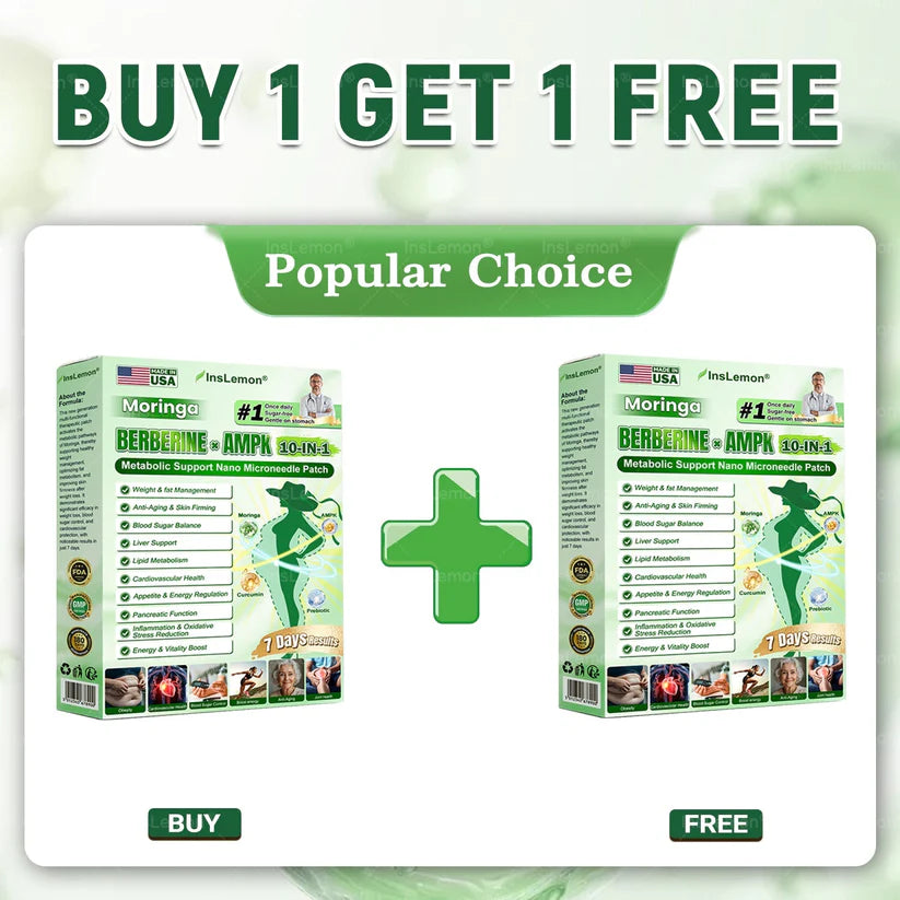 🌿😊 GLŌRENDA® Moringa · Berberine × NAD+ 10-in-1 Nano Slim Patch (Once a Day • Visible Results in 7 Days)