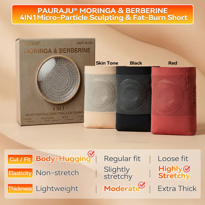 PAURAJU® Micro-Particle Sculpting & Fat-Burn Shorts