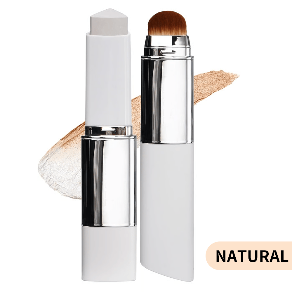 🔥LAST DAY 60% OFF-Color-Changing Foundation Stick with Collagen Capsules - Dual-Ended with Detachable Brush