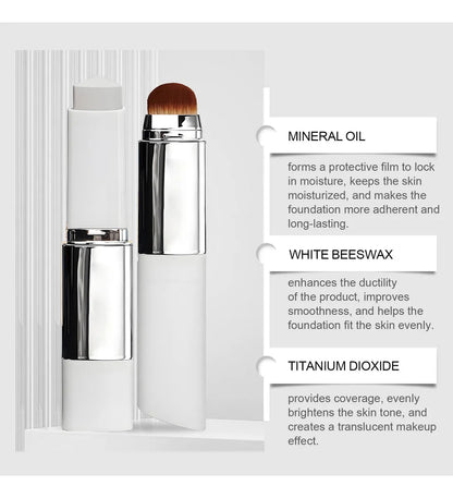 🔥LAST DAY 60% OFF-Color-Changing Foundation Stick with Collagen Capsules - Dual-Ended with Detachable Brush