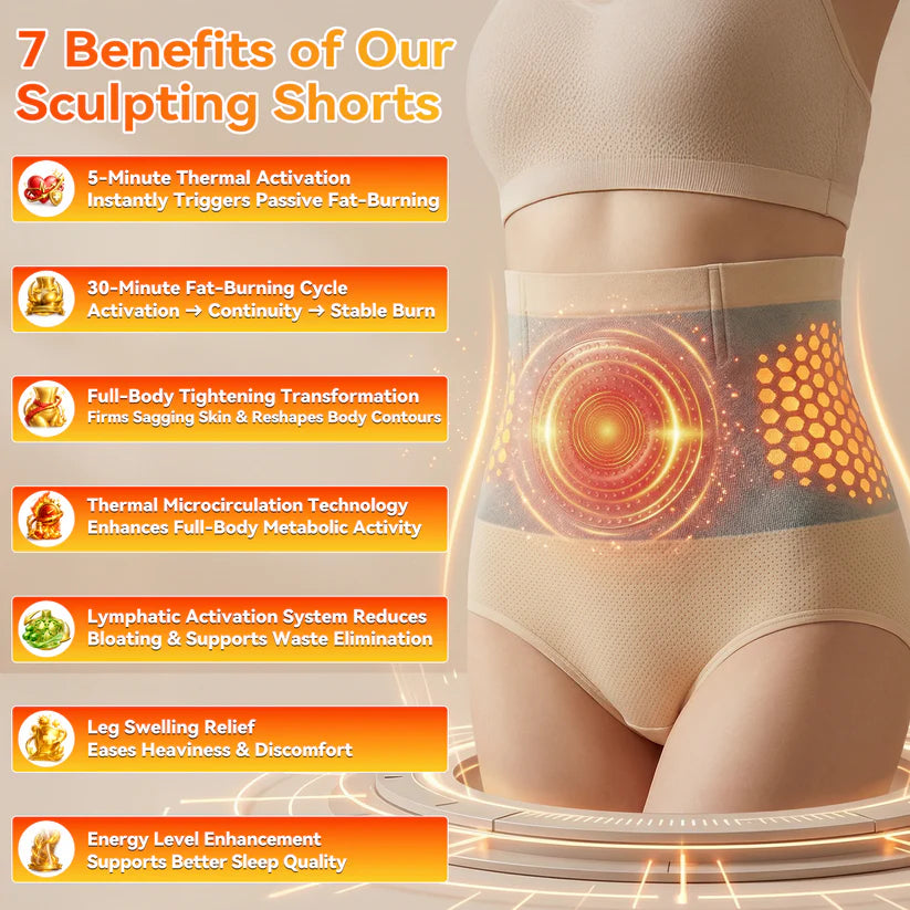 PAURAJU® Micro-Particle Sculpting & Fat-Burn Shorts